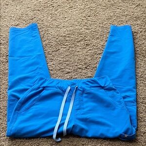 Figs Capri Blue High Waisted Yola Scrub Pamts